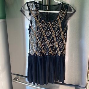 Free People Vintage dress/tunic Black M